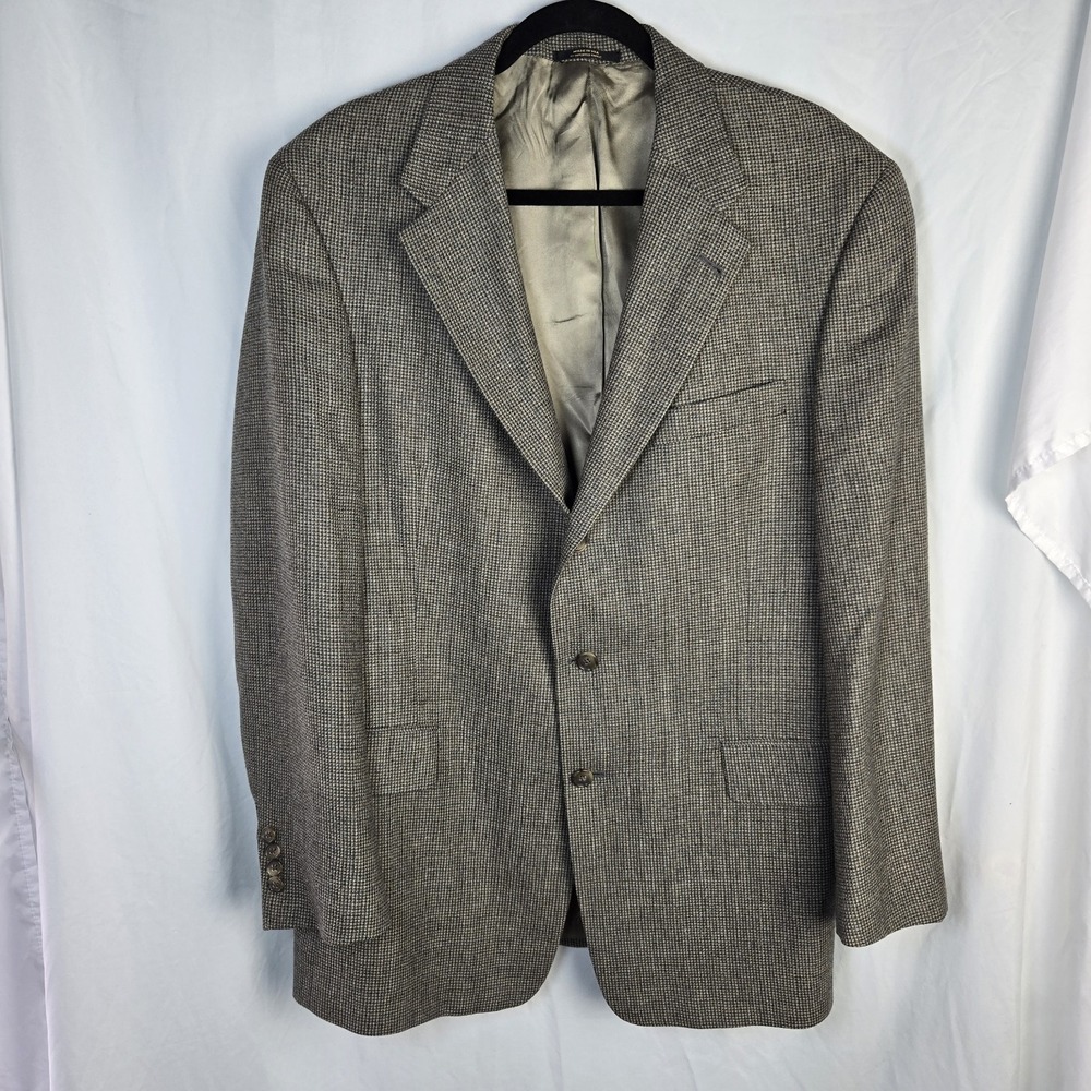 Vintage Hart Schaffner Marx Wool Tweed Union Made Blazer Sport Coat Jacket 44R